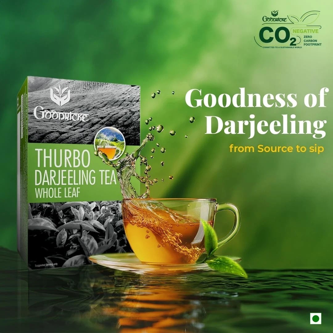 GOODRICKE Thurbo Darjeeling Tea – 250Gm Premium Black Long Loose Tea Leaves