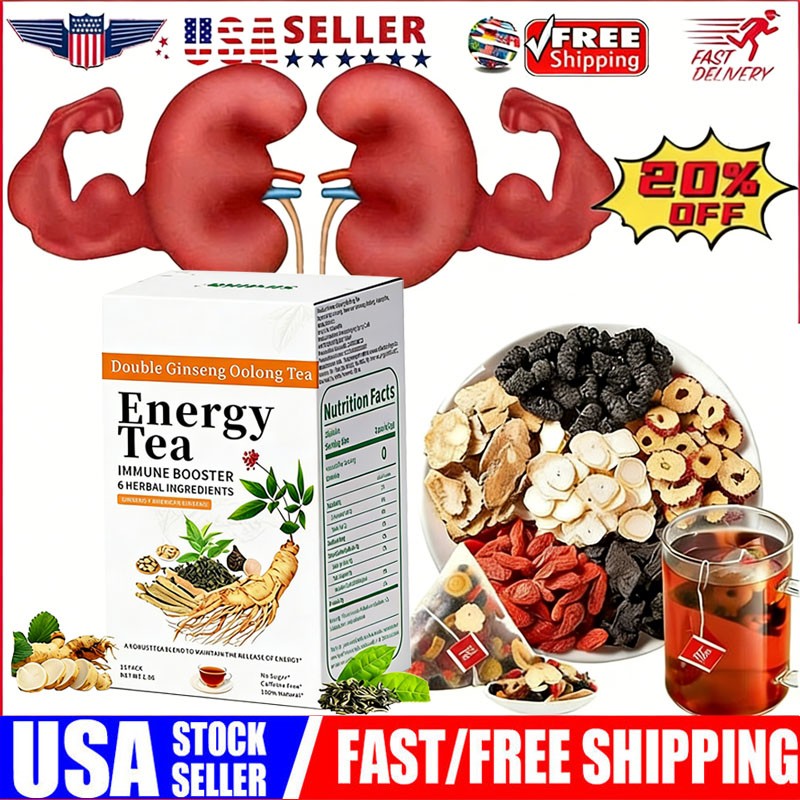 2026 NEW Energy Tea Immune Booster Ginseng Tea, Chinese Ginseng Oolong Tea