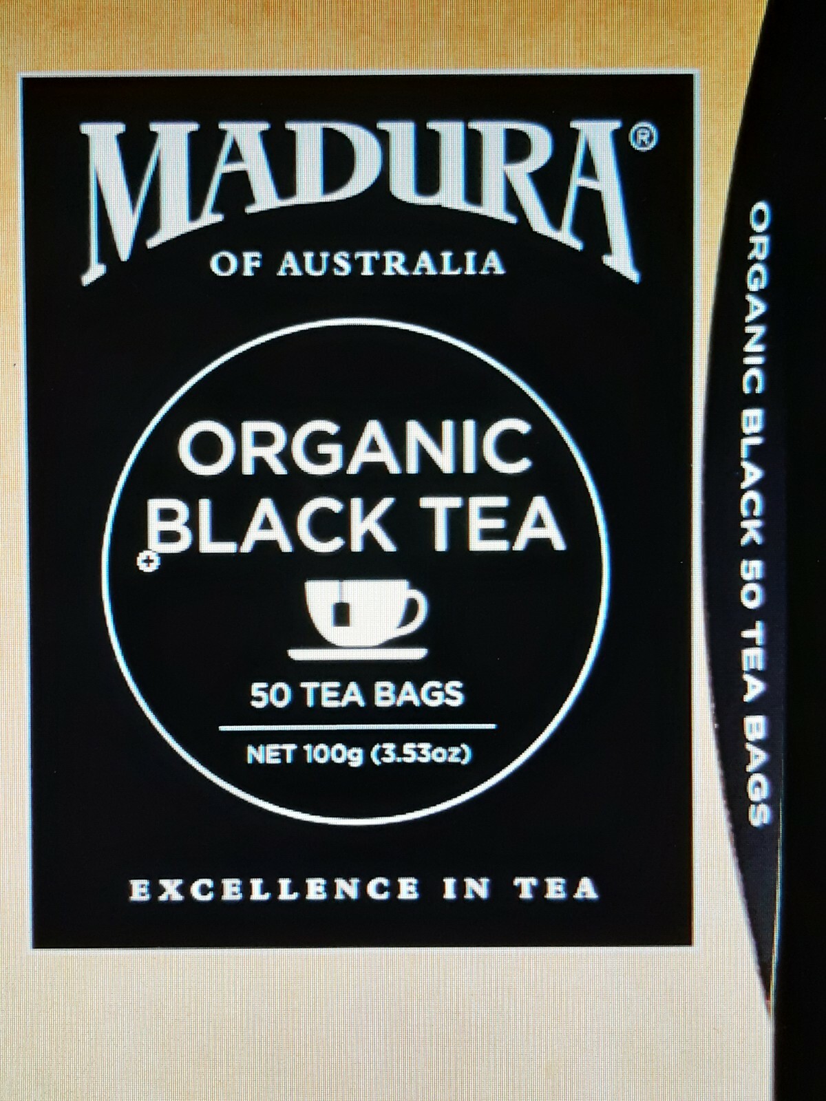 Organic Black Tea Madura Tea 500 Bags, 50 tea bags X 10 boxes = 500 tea bags