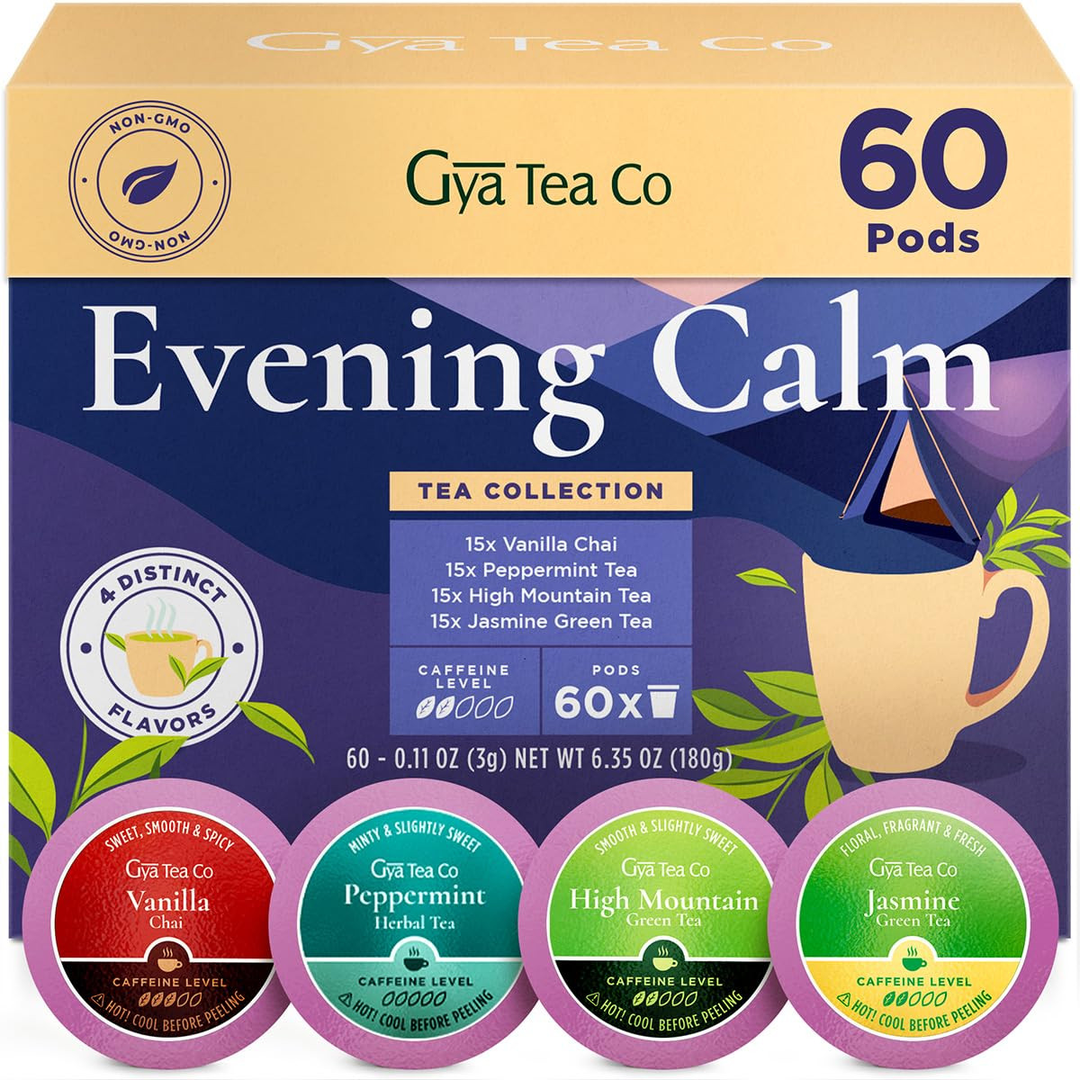 Her Wellness Tea Pod Collection Gift Set (16 Count) – Different Flavors Assorted