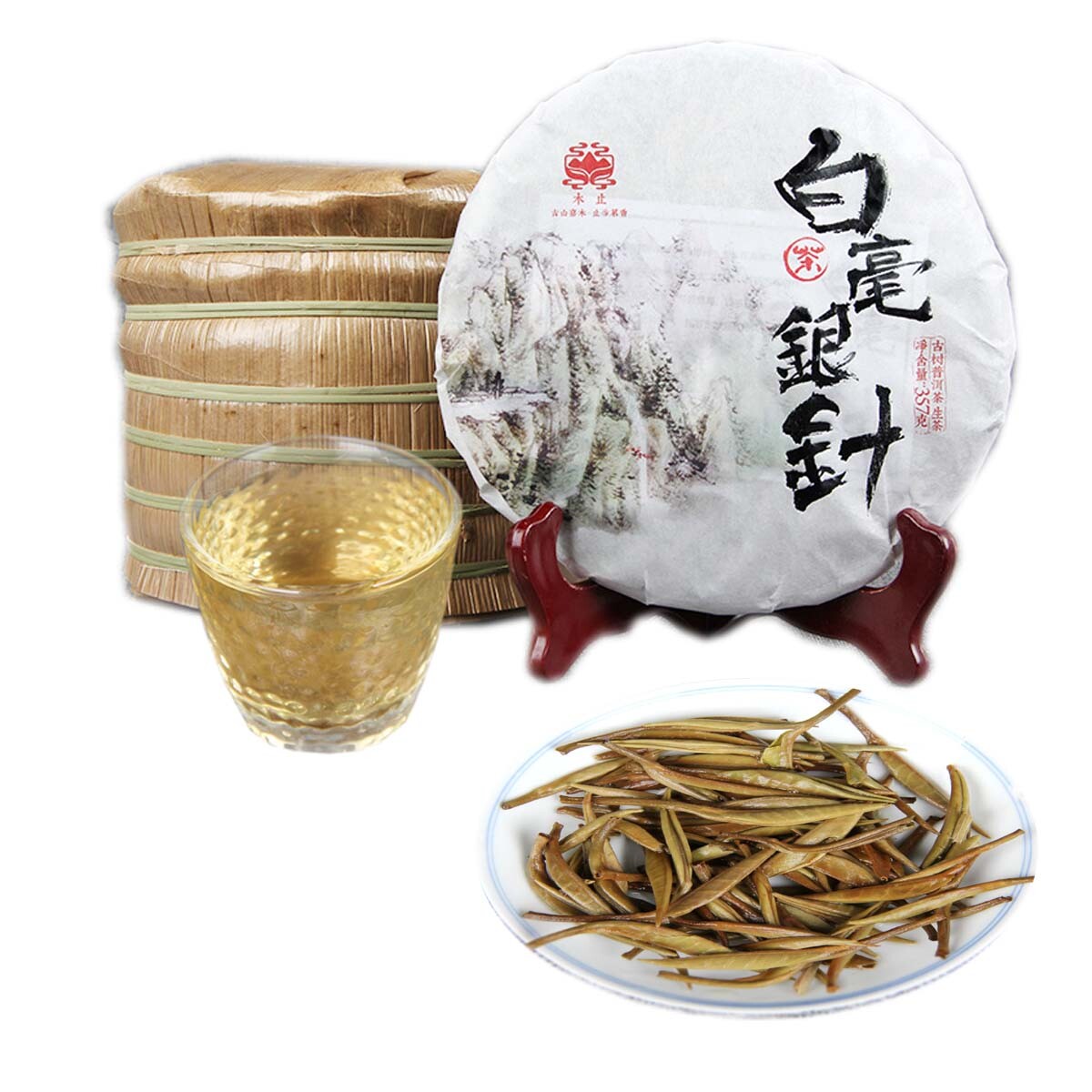 Premium Raw Pu erh Silver Needle Ancient Tree Natural Healthy Tea