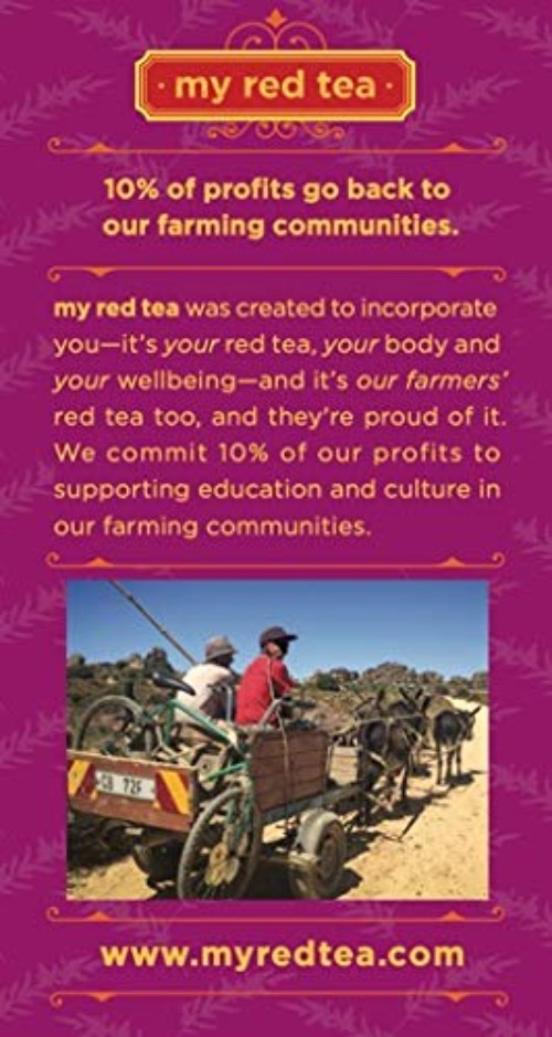 Ethically Sourced Organic Rooibos Tea – 80 Tagless Teabags, High Antioxidants