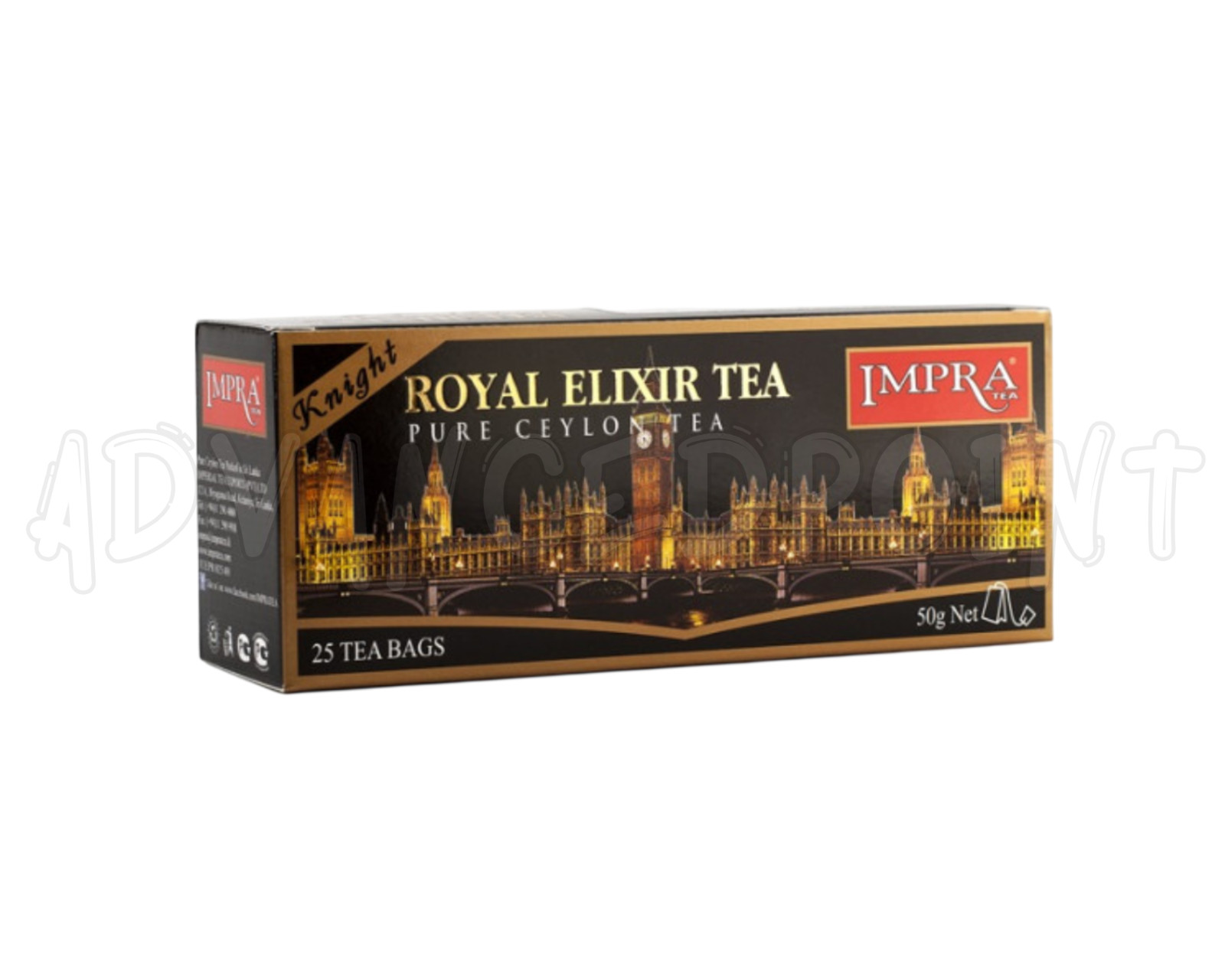 IMPRA Royal Elixir Knight Black Tea Bags 125Ct 250g Pure Ceylon Sri Lanka