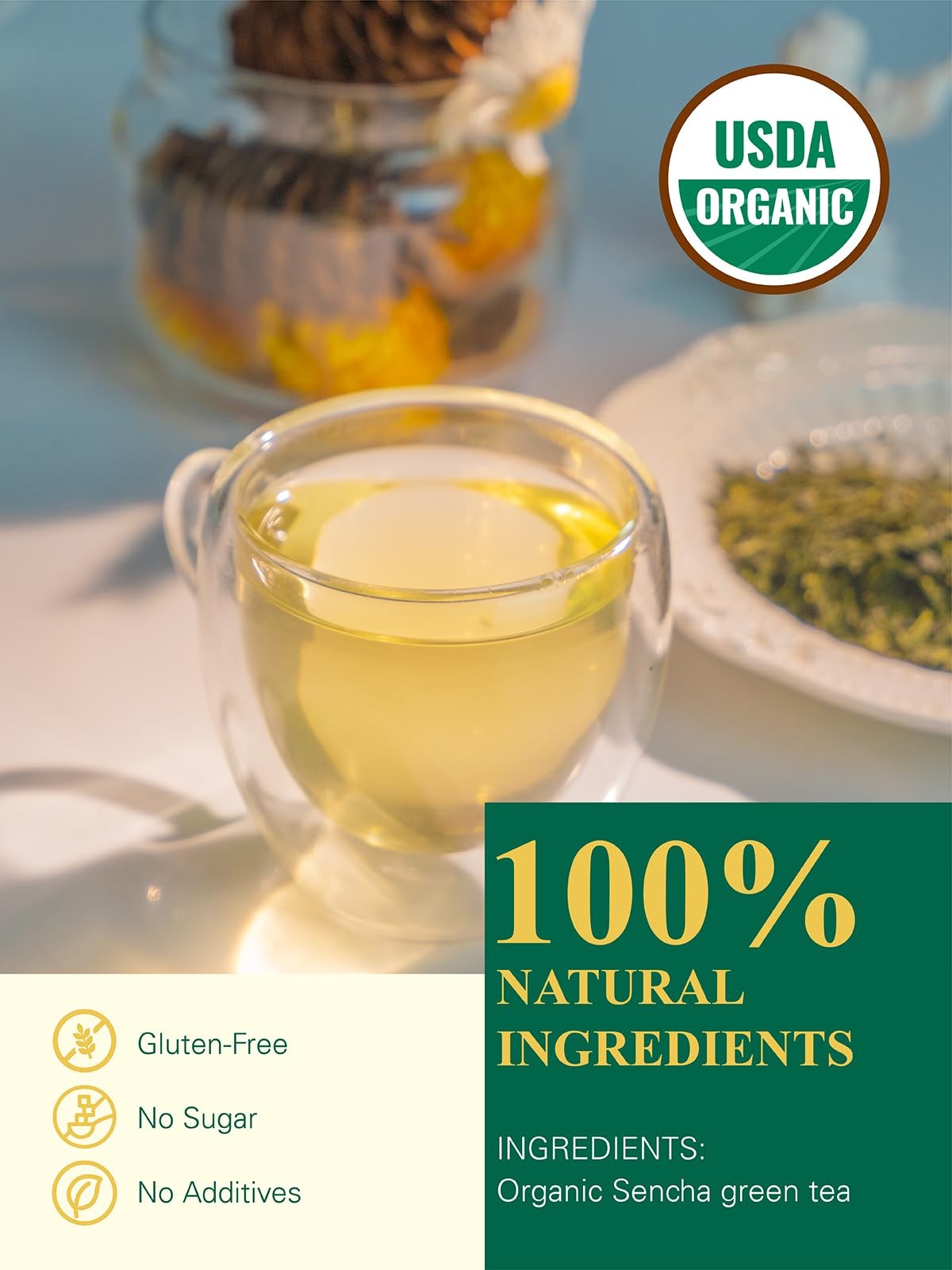 Organic Sencha Tea, Shade Grown Gyokuro Green Tea Loose Leaf, Steamed Sencha …