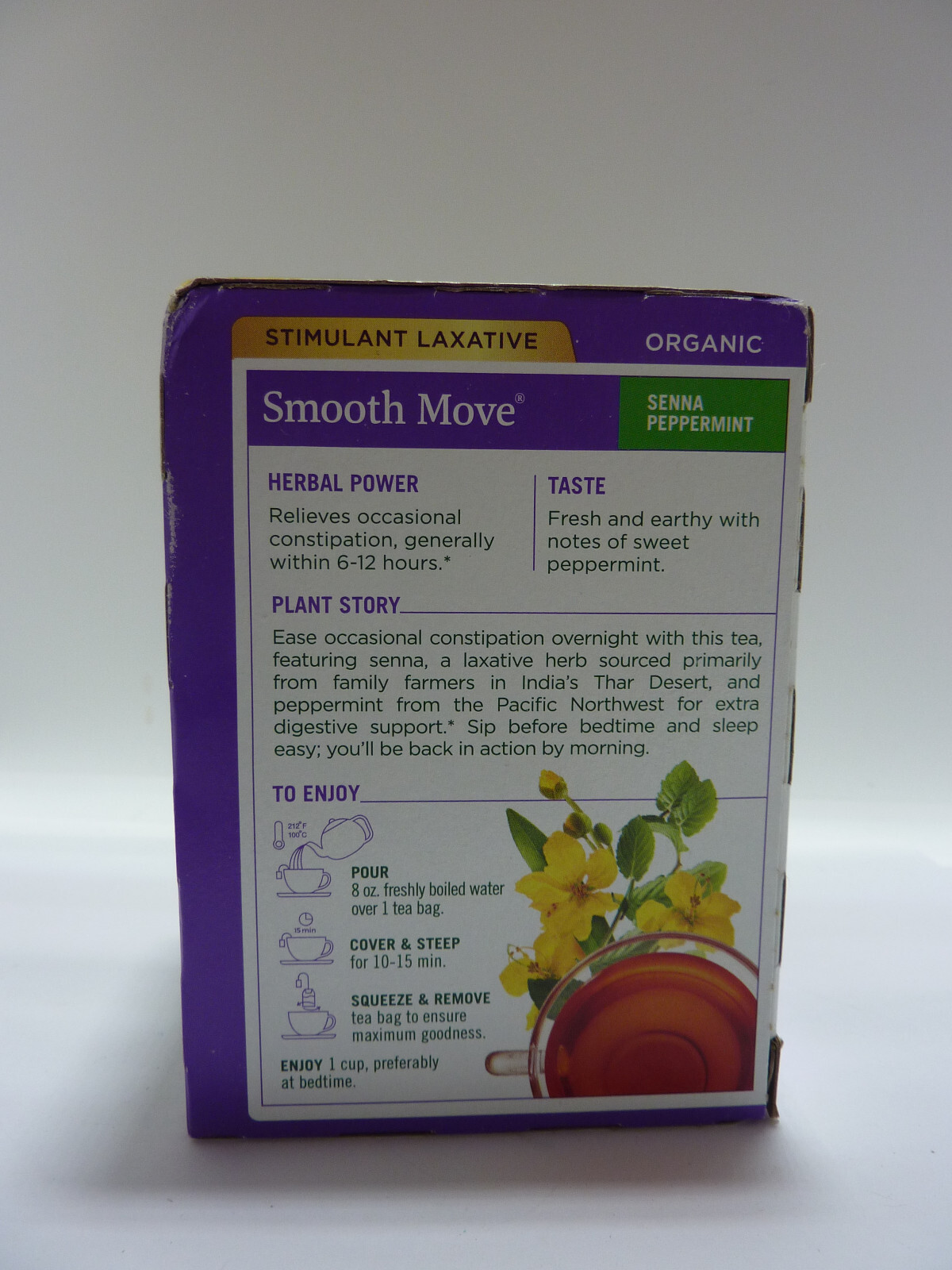 Traditional Medicinals Smooth Move Peppermint Tea 16 Tea Bag