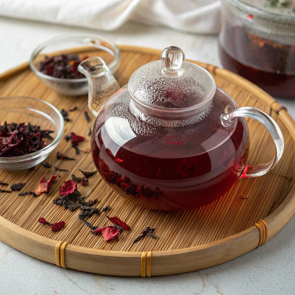 Organic Hibiscus Tea – 8 Oz, Loose Leaf, Cut and Sifted – 100% Egyptian Hibiscus