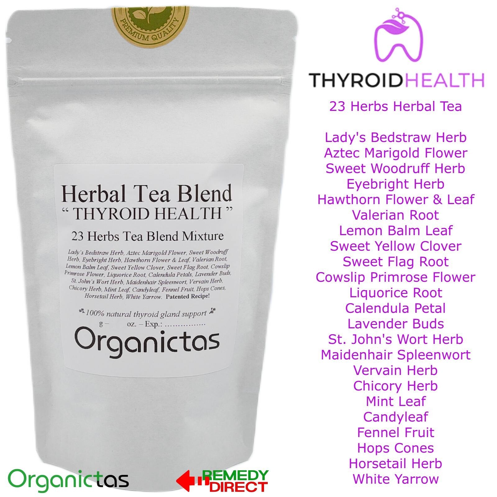 Thyroid Support Herbal Tea / Best Tea for Hormonal Balance, Metabolism & Health