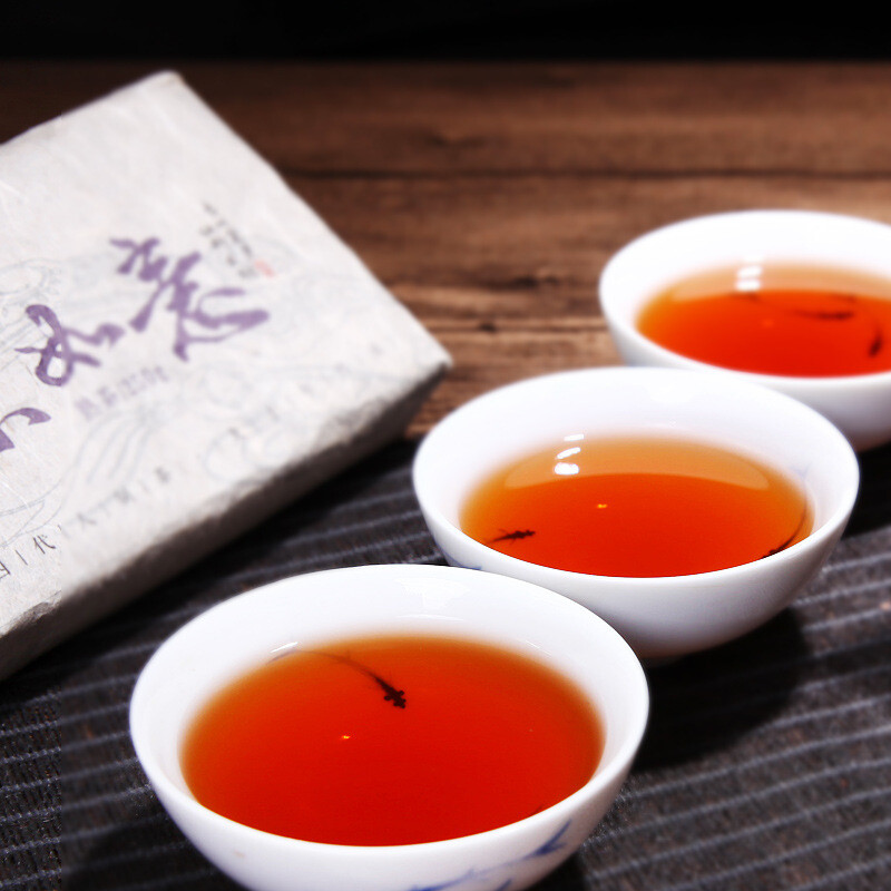 250g Purple Bud Pu-Erh Ripe Tea Brick Natural Herbal Energy Black Tea