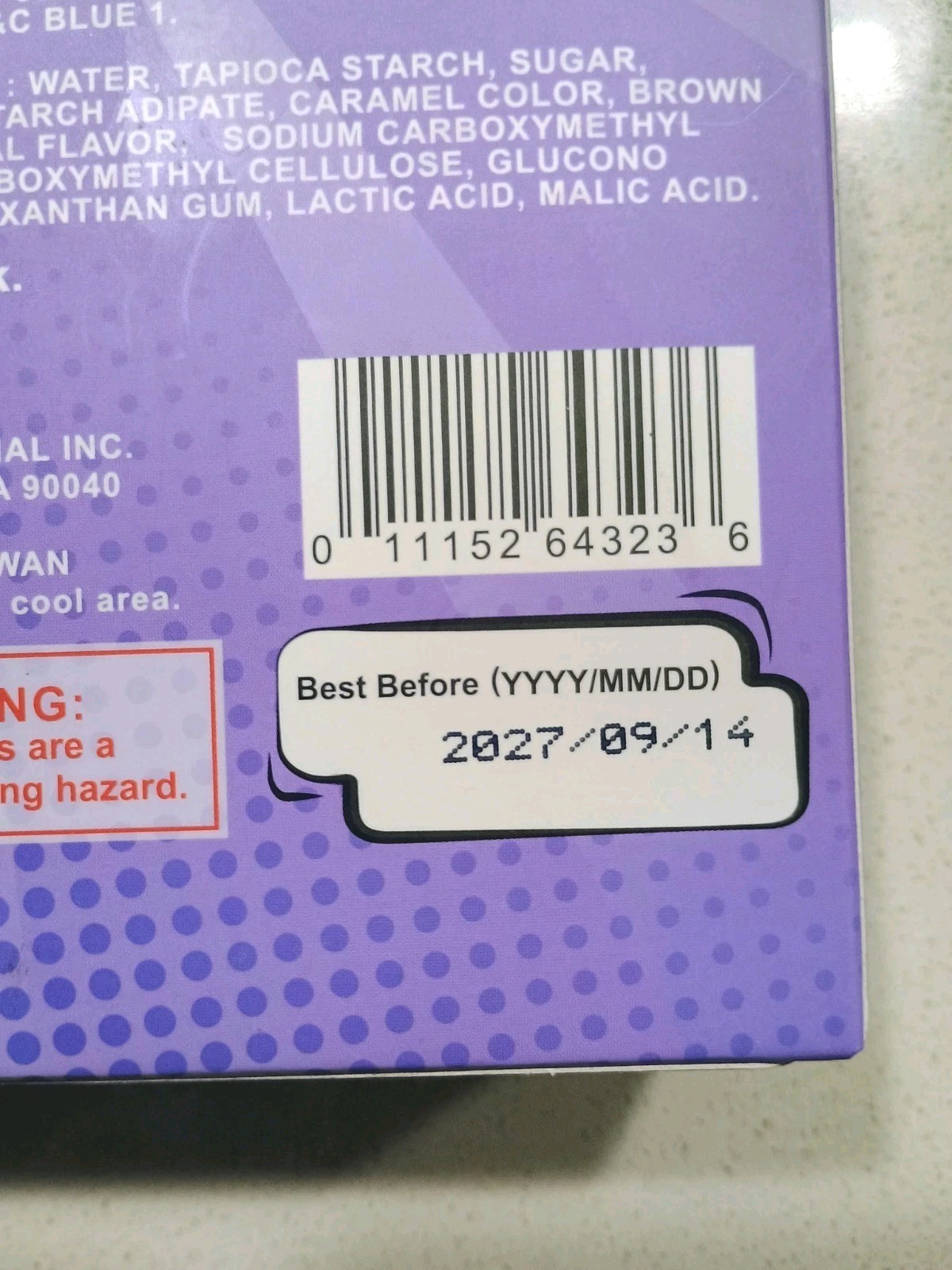 J Basket Taro instant Boba Tea Kit 3 Servings Best Before 09/14/2027