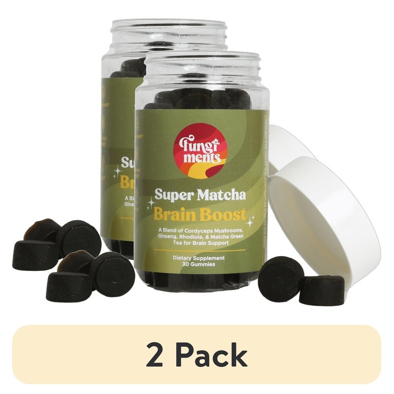 Super Matcha Gummies 2Pack Energy Focus Cognitive Support Ginseng 30ct New