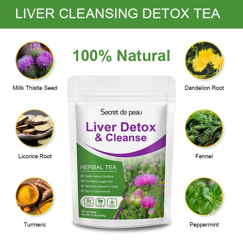 30 Bags Liver Cleanse & Detox Support Liver Detox Tea Herbal Kidney and Pancrea