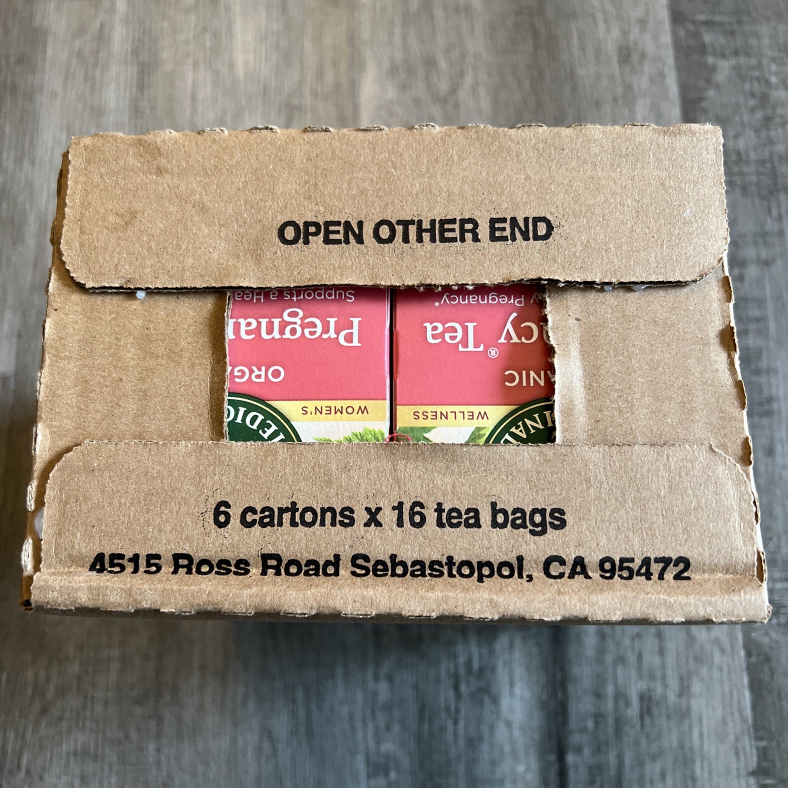Organic Pregnancy® Tea, Raspberry Leaf, Caffeine Free, 96 Wrapped Tea Bags, 0.99