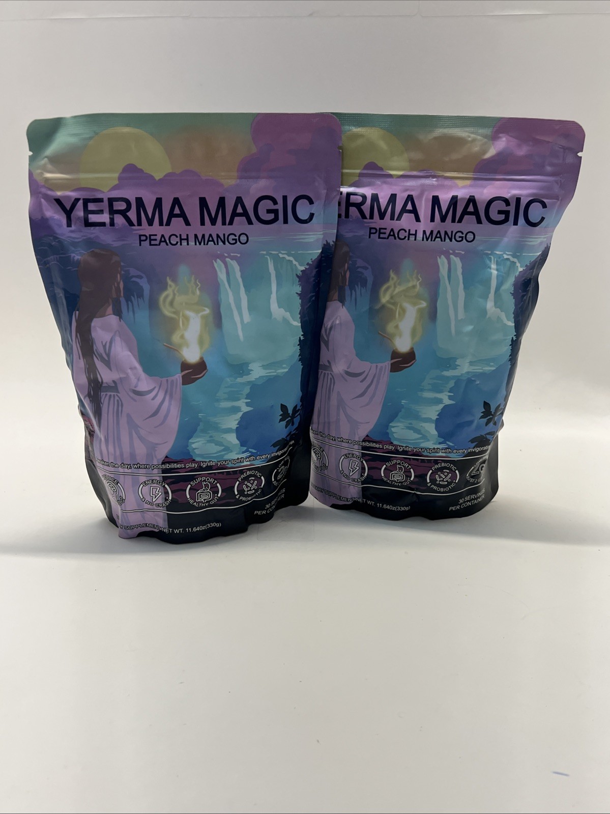 2x Yerma Magic Peach Mango 30 Servings Each 3-in-1 Exp 04/27