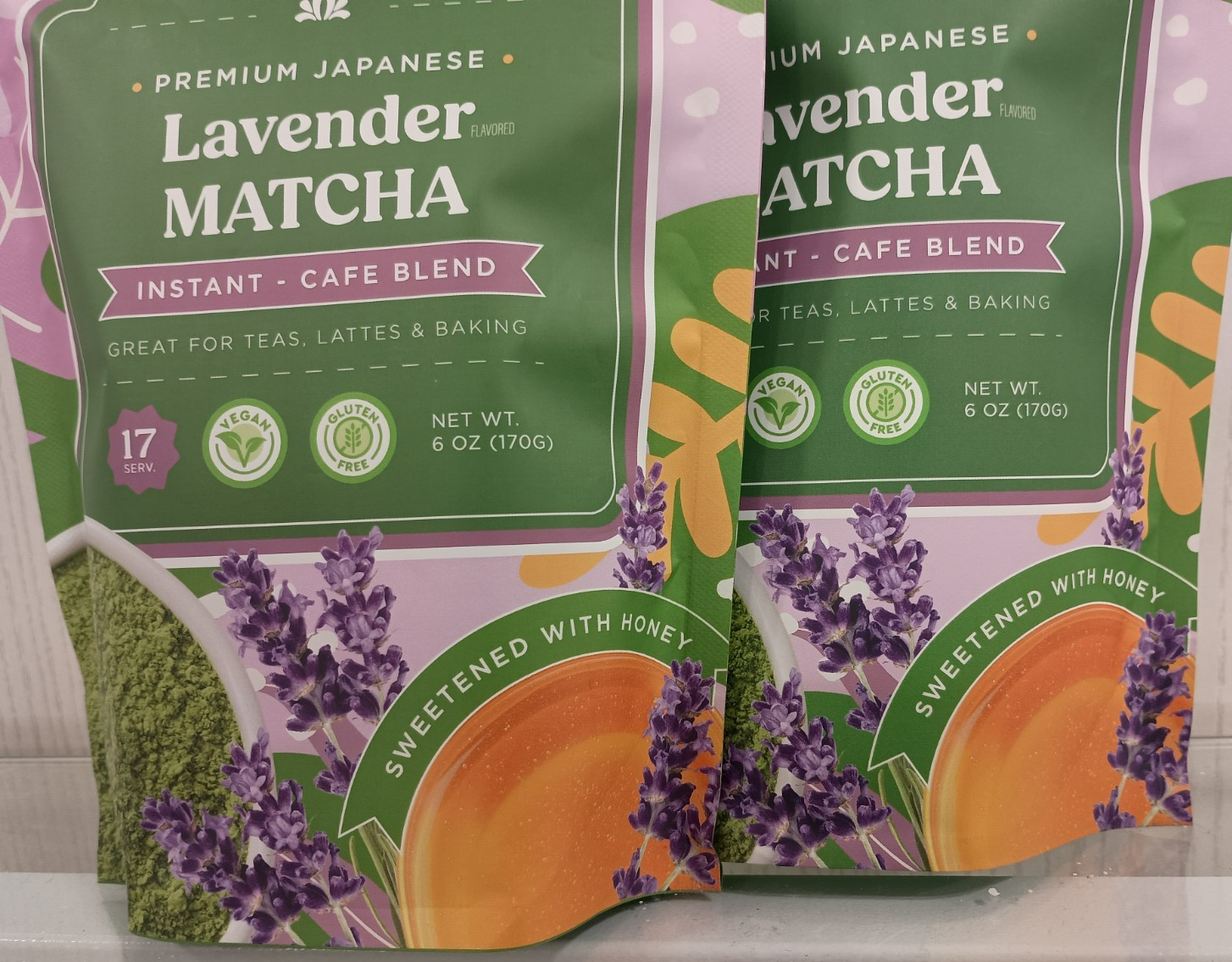 Matchalicious™ Premium Instant Japanese Lavender Matcha Powder 6 oz (2 Pack)