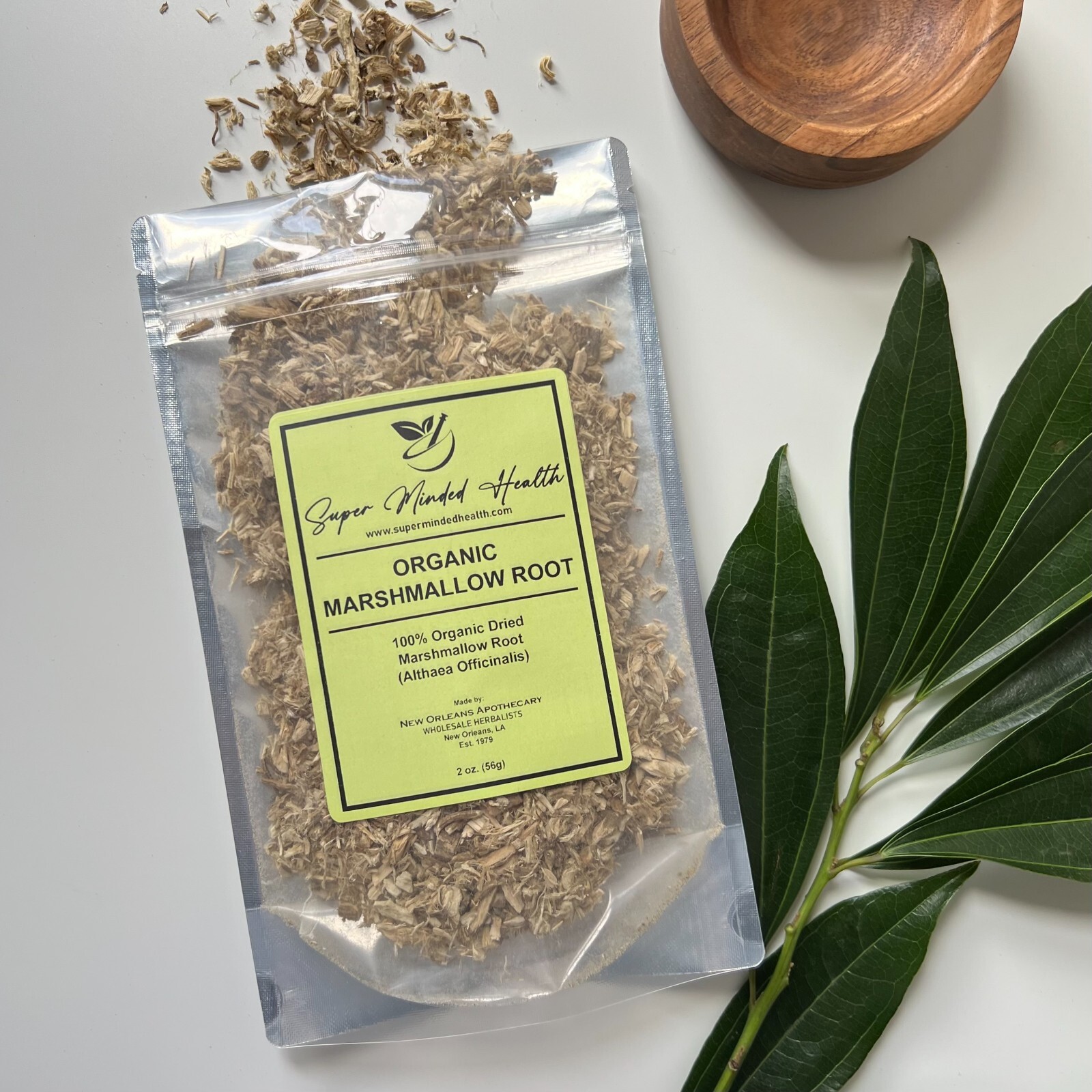 Marshmallow Root 100% Pure Organic Dried Cut and Sifted (Althaea Officinalis)
