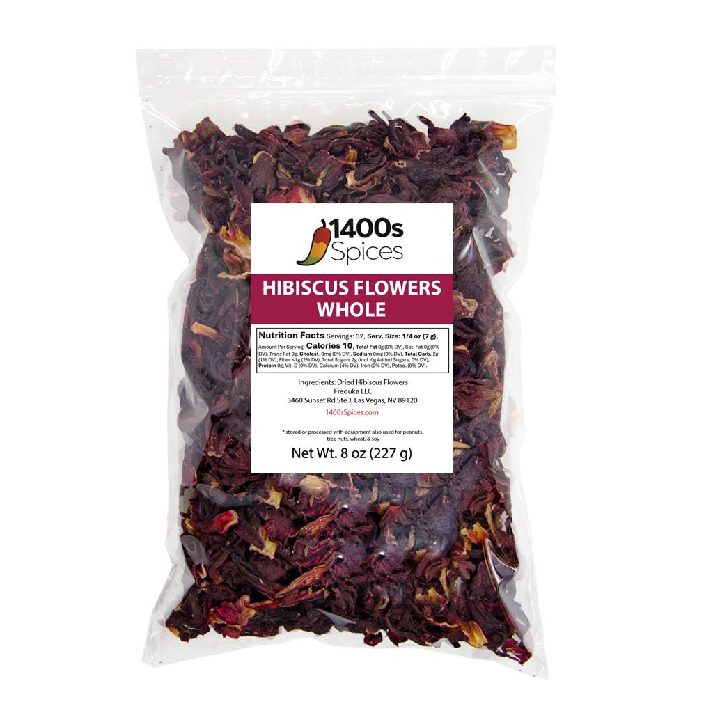 8Oz Dried Hibiscus Flowers Perfect for Tea and Mexican Agua Fresca, Flor De Jama