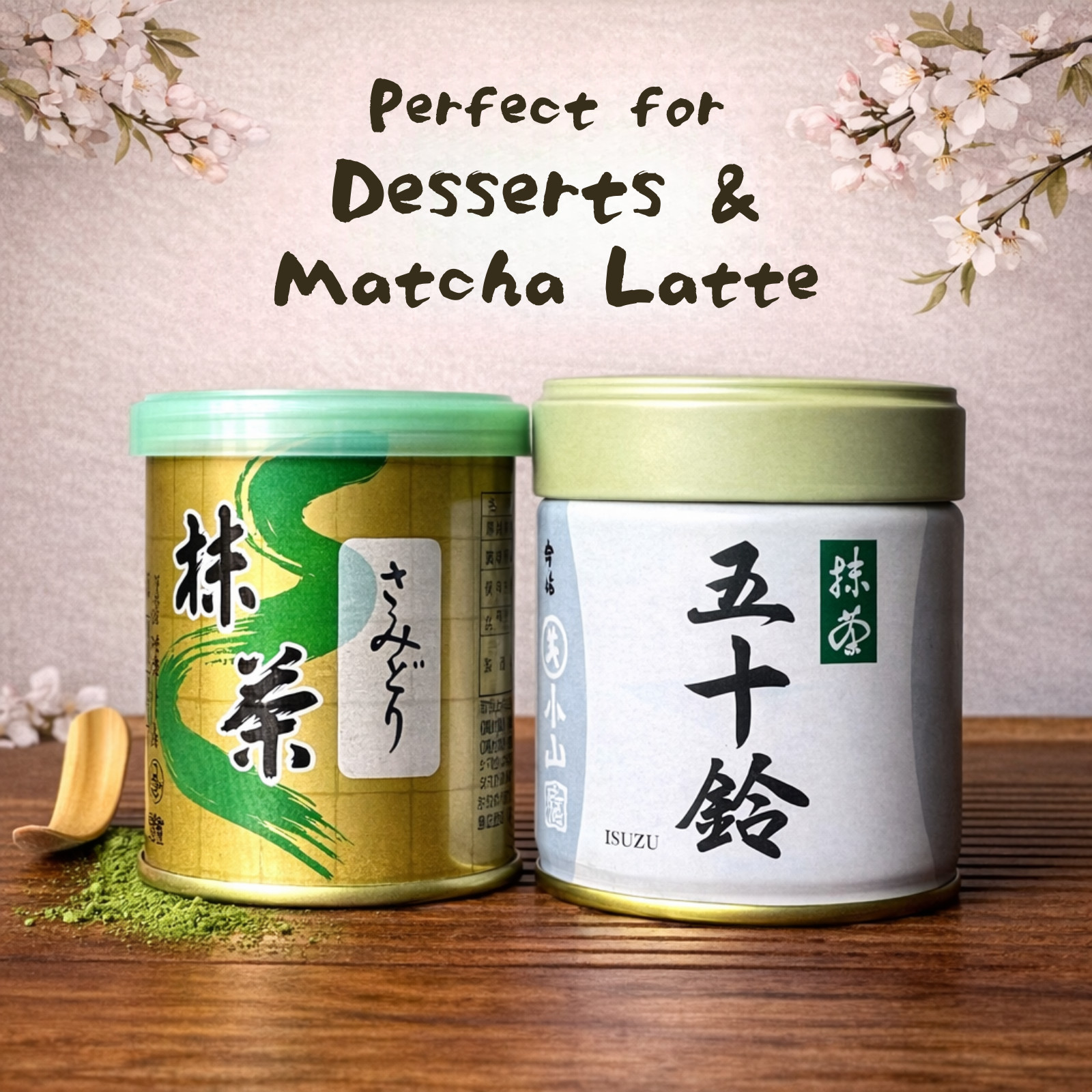 Uji Matcha Latte Set Yamamasa Koyamaen & Marukyu Ceremonial 2 Tins