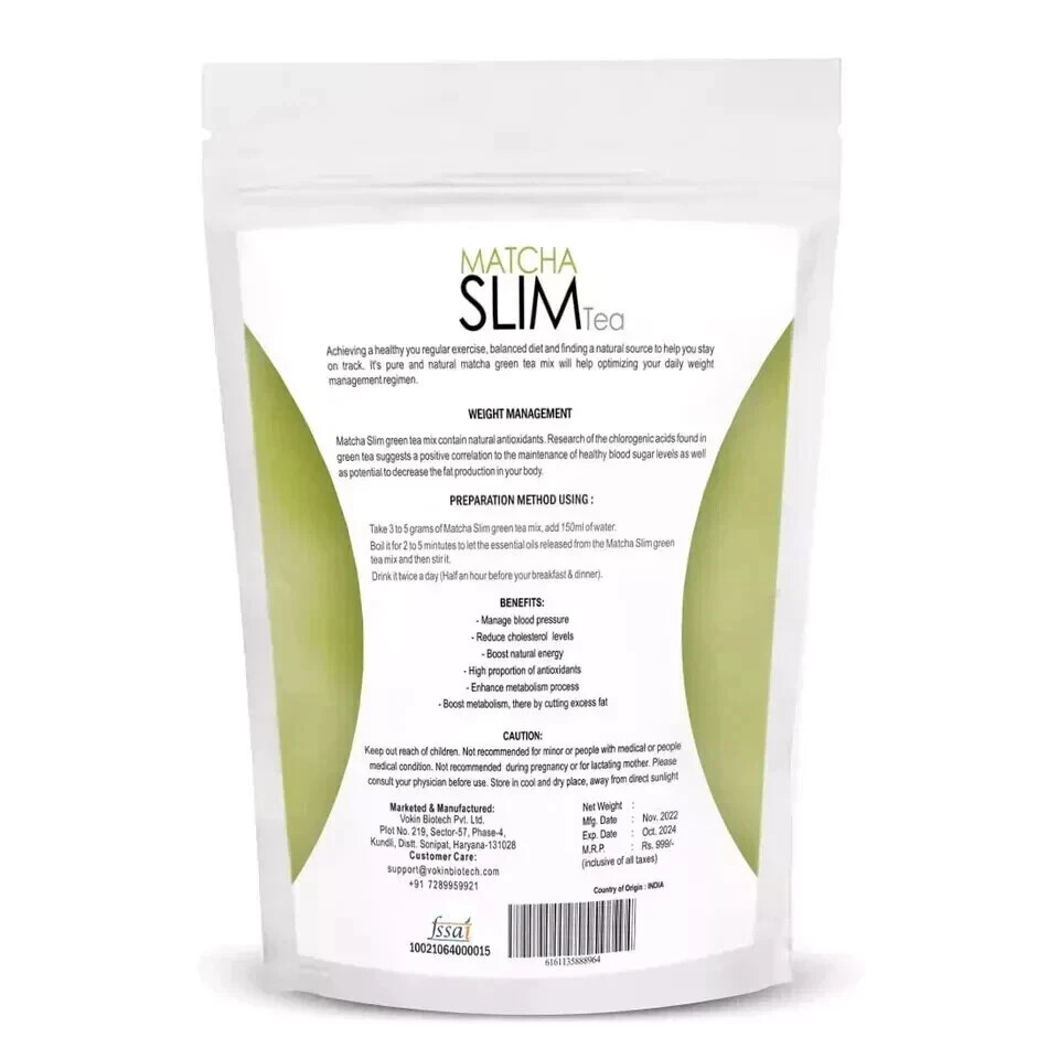 Matcha Slim Green Tea (50gm) Weight Management High In Antioxidants