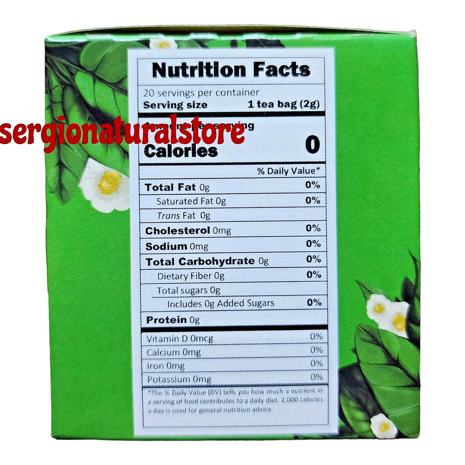 3 Packs Te Verde Mexicano 100% Camellia Sinensis Green Tea 60 Bags Free Shipping