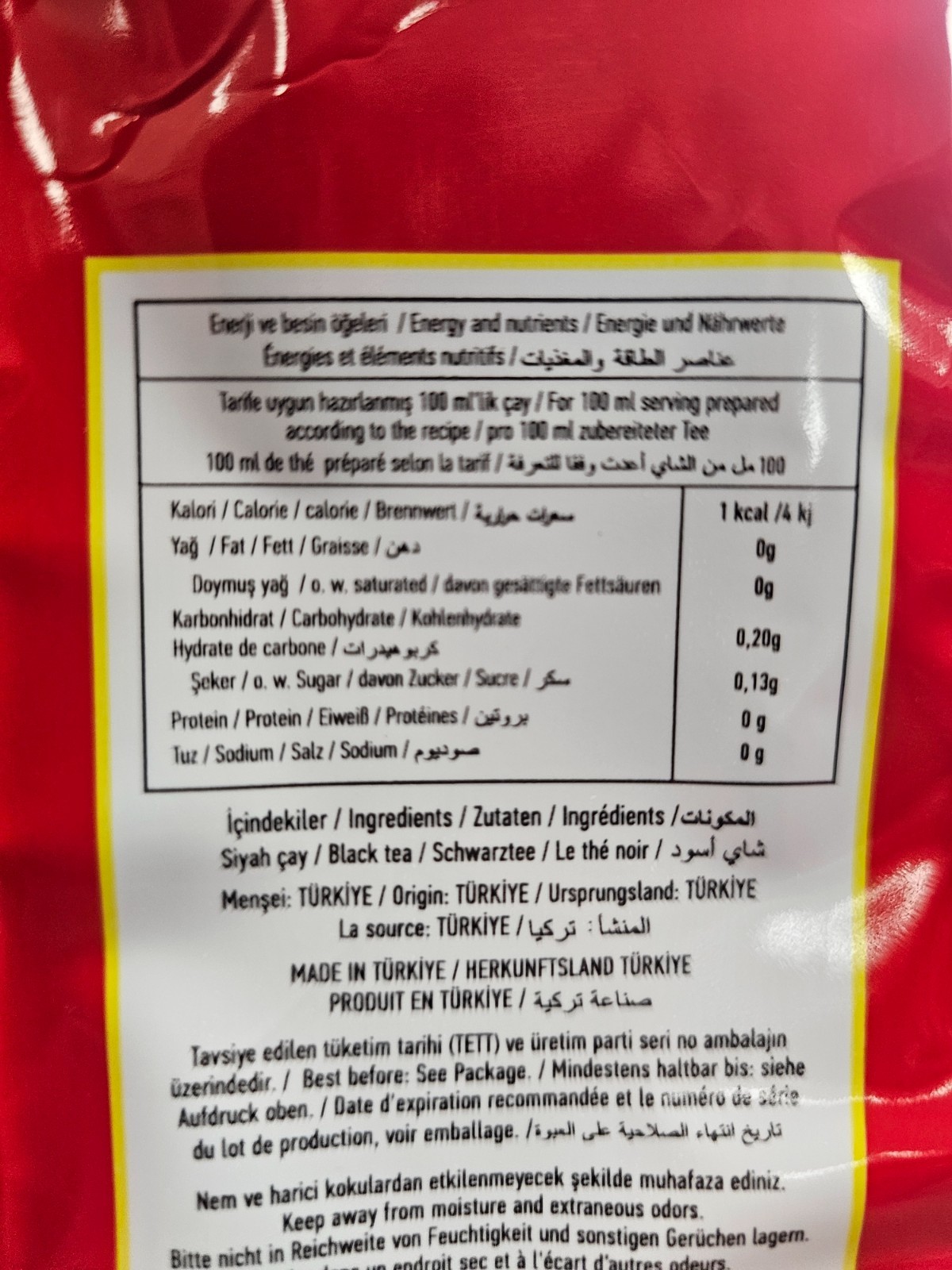 Caykur Black Tea Turkish Tea Convenient Steeping Aroma 500gr