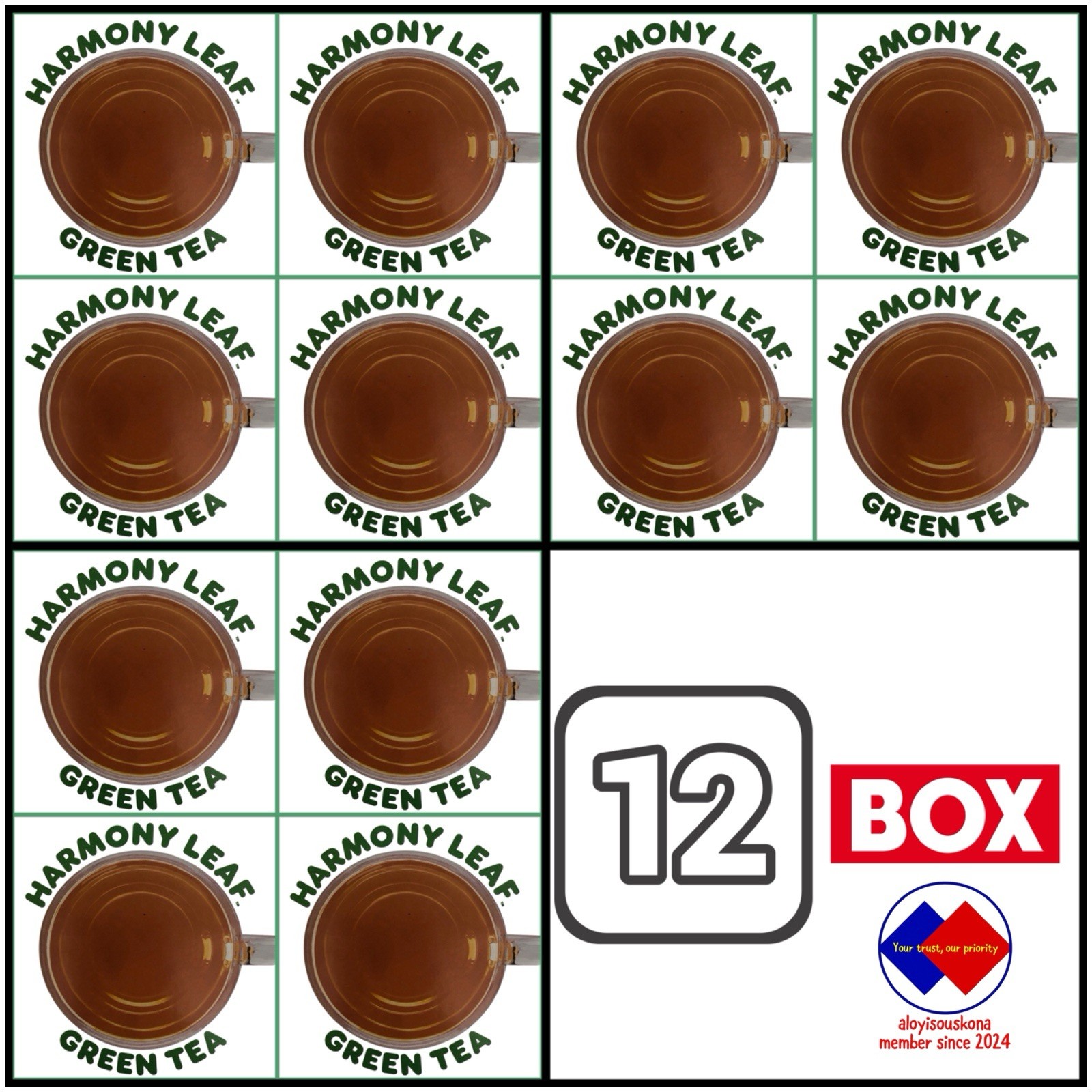 Dunkin Harmony Leaf Green Tea 12 Individual Box, Per Box Price Less Then $12