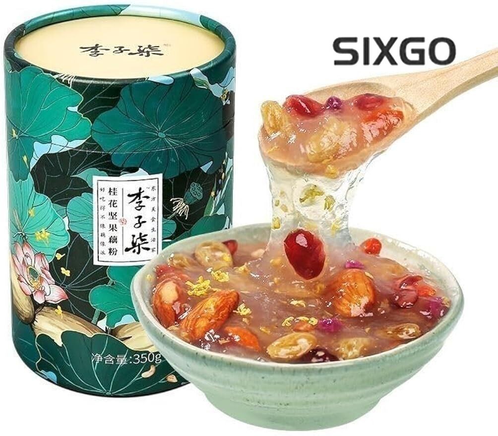 Chinese Snacks Oufen Izhiqi Osmanthus and Nut Lotus Root Starch Powder Soup 350g