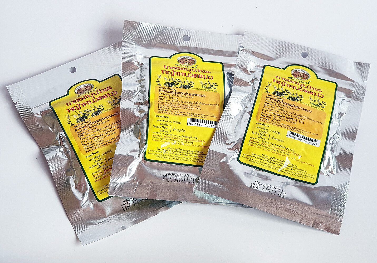 Cat’s Whisker Herbal Infusion Tea Gout & Kidney Detox Thai Herbal 3Pcs x 10 Bags