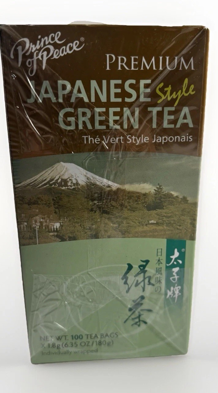 Prince of Peace Premium Japanese Green Tea 6.35 Oz/180g – 100 Tea Bags