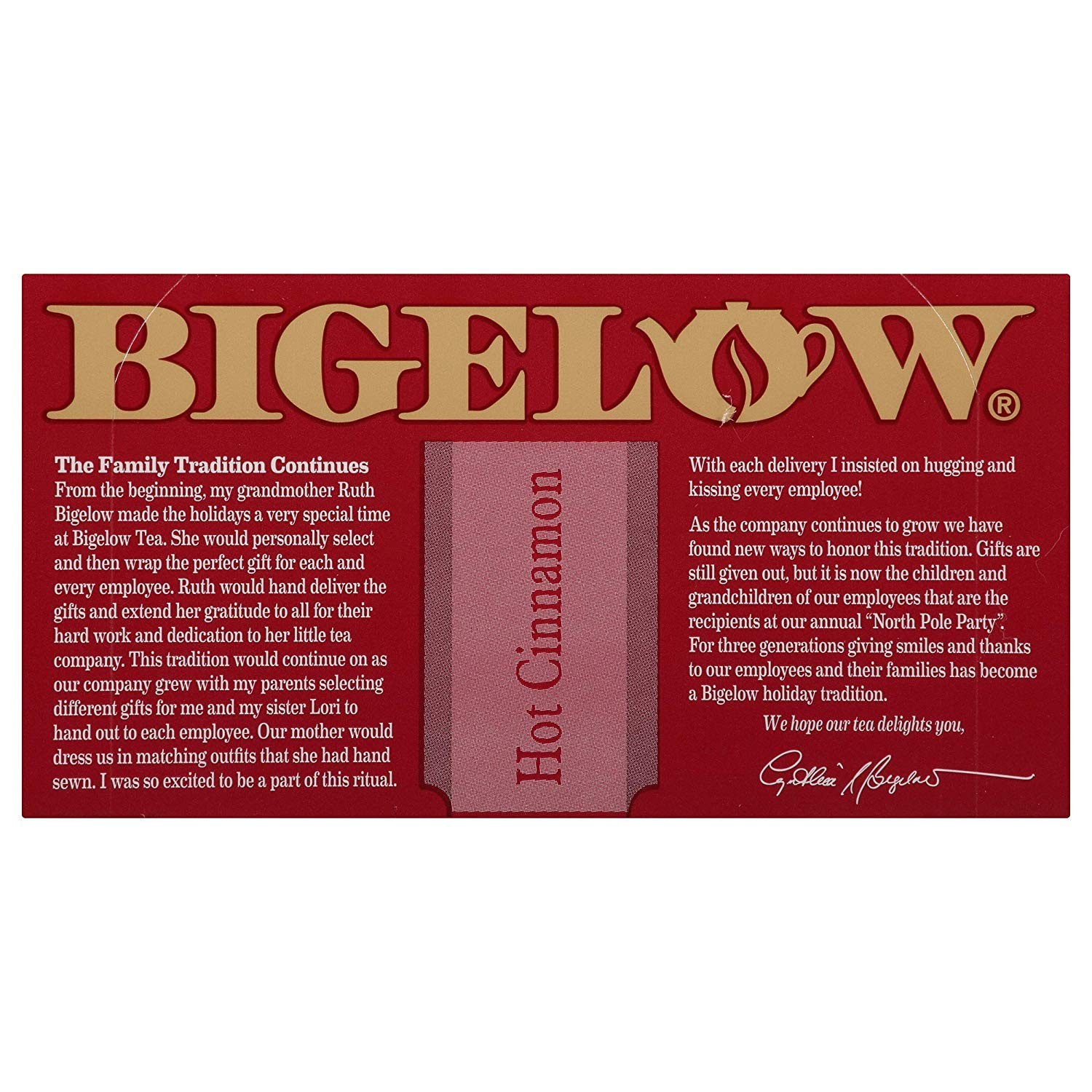Bigelow, Hot Cinnamon Tea, 20 Count 20 (Pack of 1)