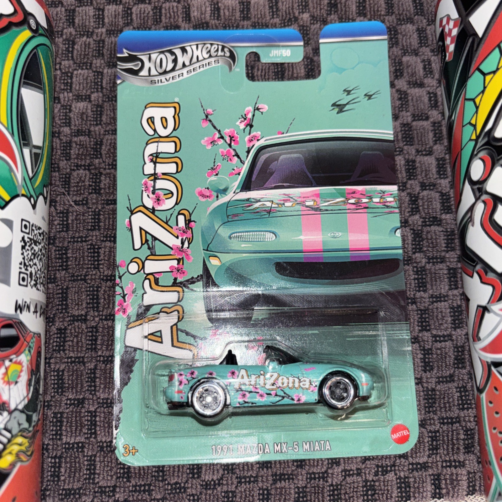 VERY HARD TO FIND!!! 2 WATERMELON DRIFT ARIZONAS CANS & THE 1991MAZDA HW PROMO
