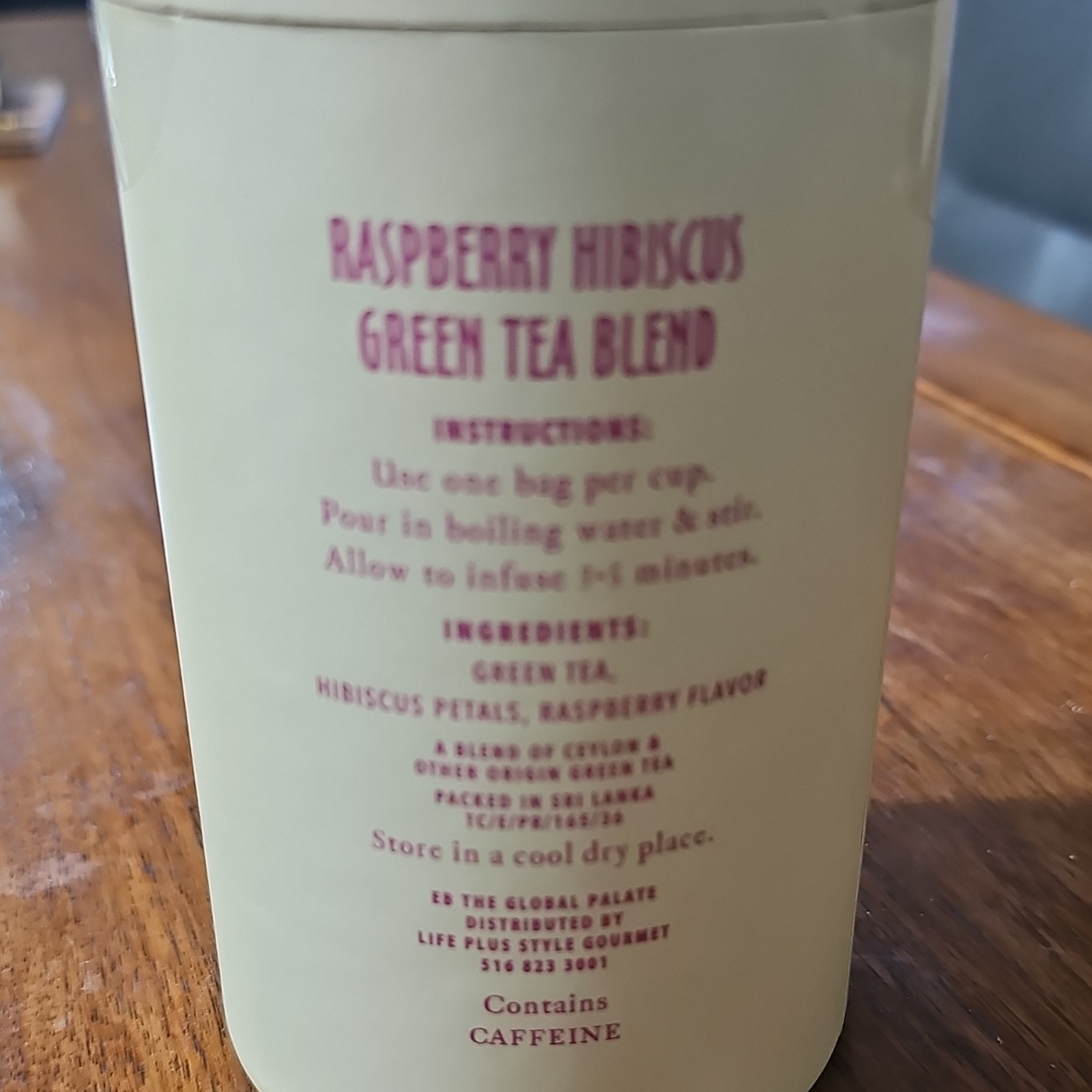 Well Now Tea Company Raspberry Hibiscus Green Tea Bags 50 Pack 2.64oz Caffeine