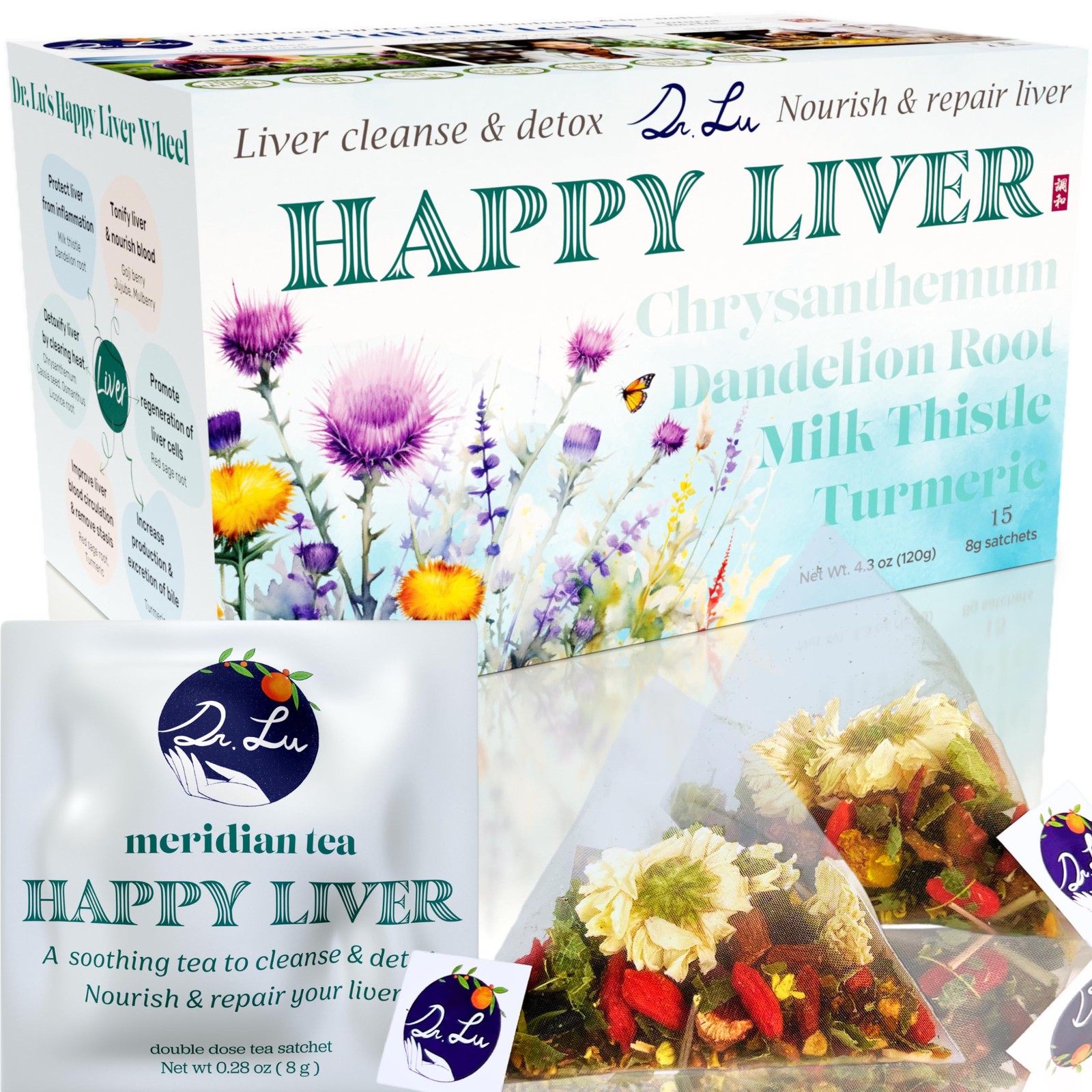 ’s Happy Liver Tea | 100% Natural Liver Cleanse Detox & Repair Tea Made in US…