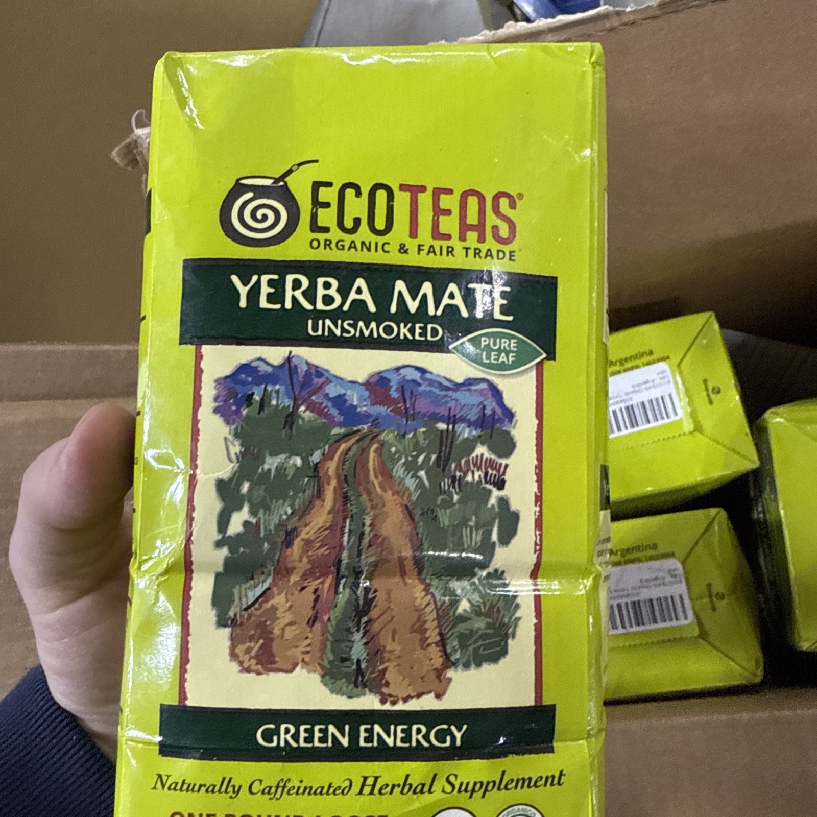 Loose Yerba Mate, Green Energy, Unsmoked, 16 oz (454 g)