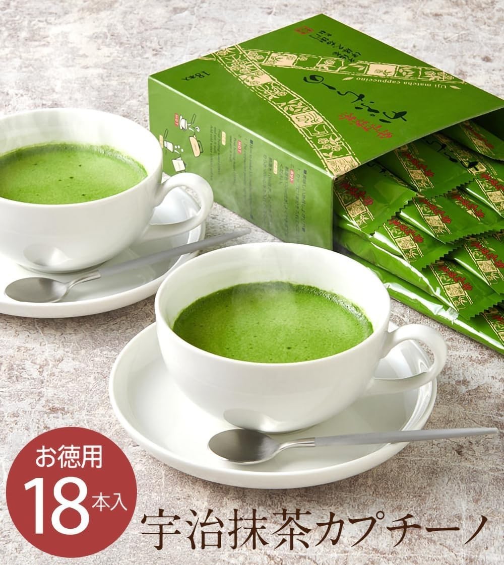 Kyoto Uji Matcha Cappuccino Foam Powder 12g x 18 sticks Ito Kyuemon from Japan
