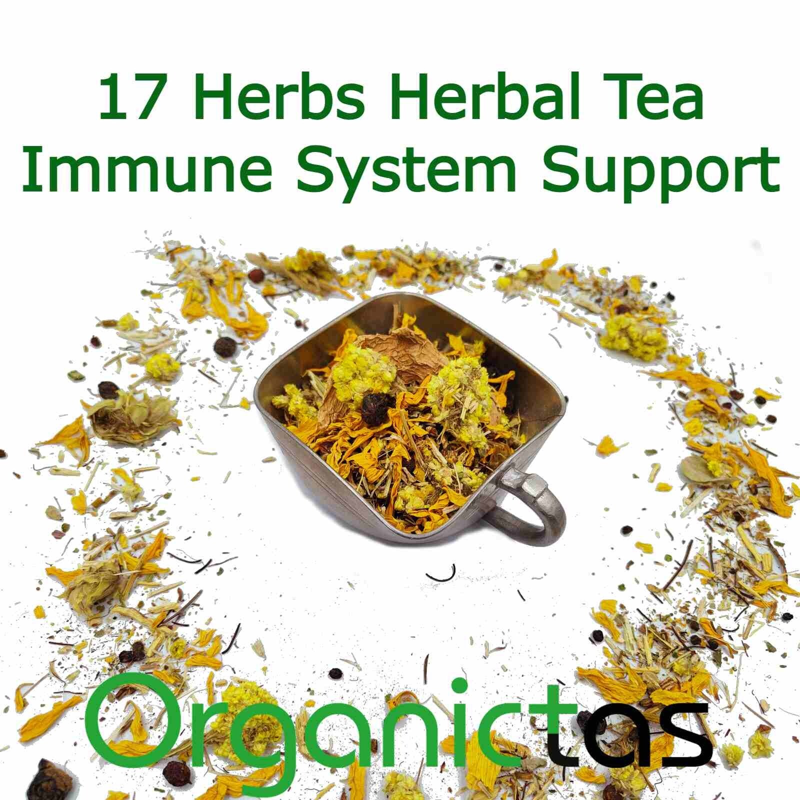 17 Herbs IMMUNE SYSTEM BOOSTER TEA – Immune Support Loose Natural & Organic Tea