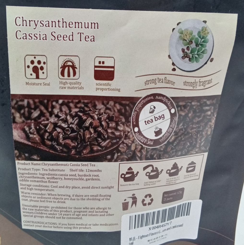Apple Hawthorn 25 Teabags Herbal Tea x2 Chrysanthemum Cassia Seed Tea x1