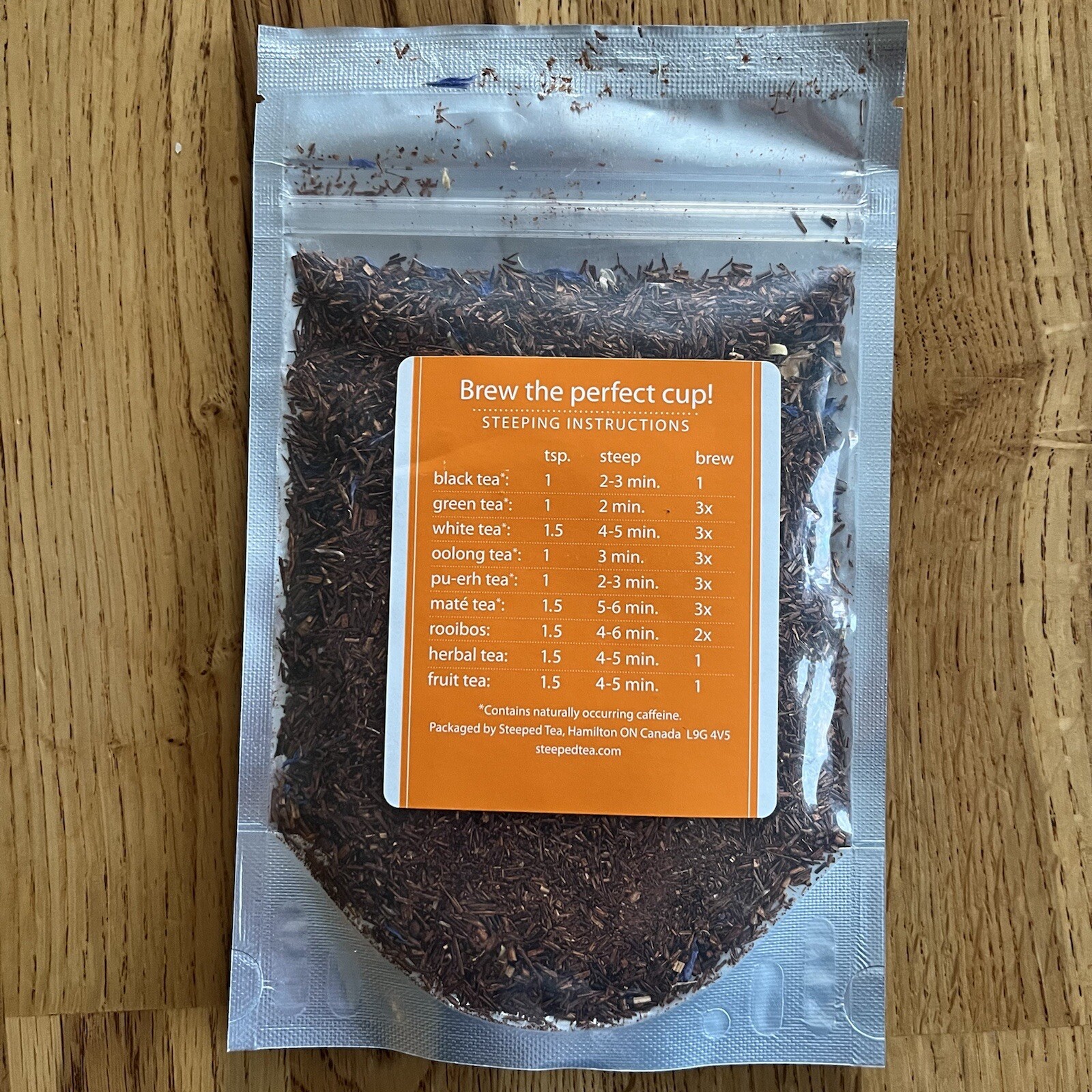 Steeped Tea – Loose Rooibos Tea Black Herbal Pina Colada Earl Grey New 1.76oz