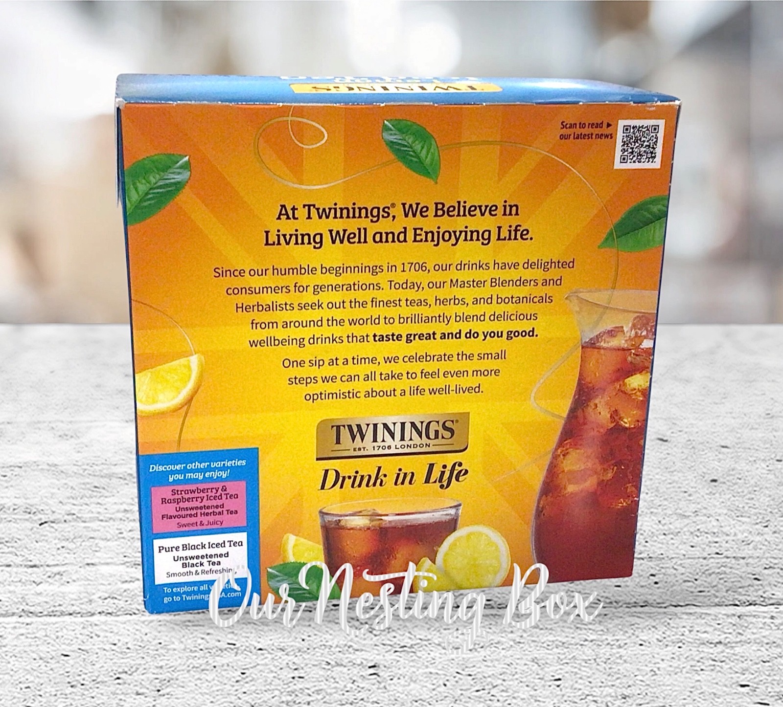 Twinings Lemon Iced Tea Bags, Black Unsweetened 72 CT Each
