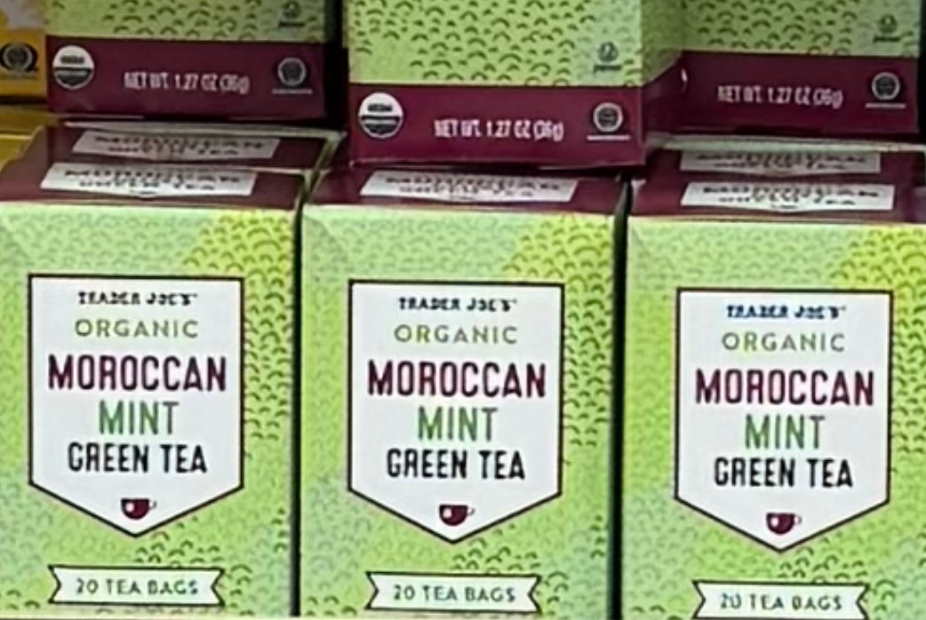 3 Pack Trader Joe’s Organic Moroccan Mint Green Tea 20 Bags 1.27 oz ea 60 Ct