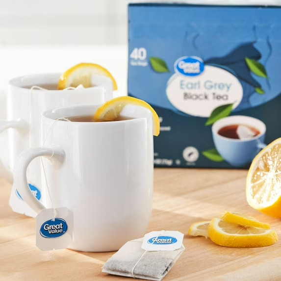 Great Value Earl Grey Black Tea, 2.54 oz, 40 Bags