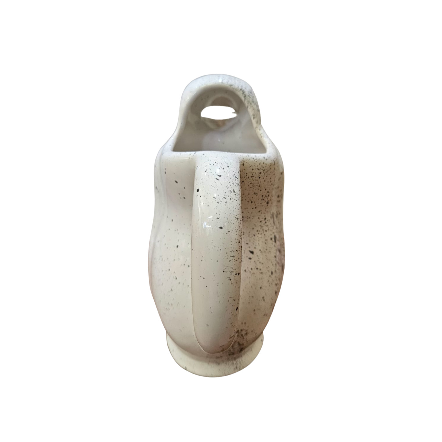 Jarra De Mesa Pingüino De Cerámica 250 ml – Blanca Salpicada