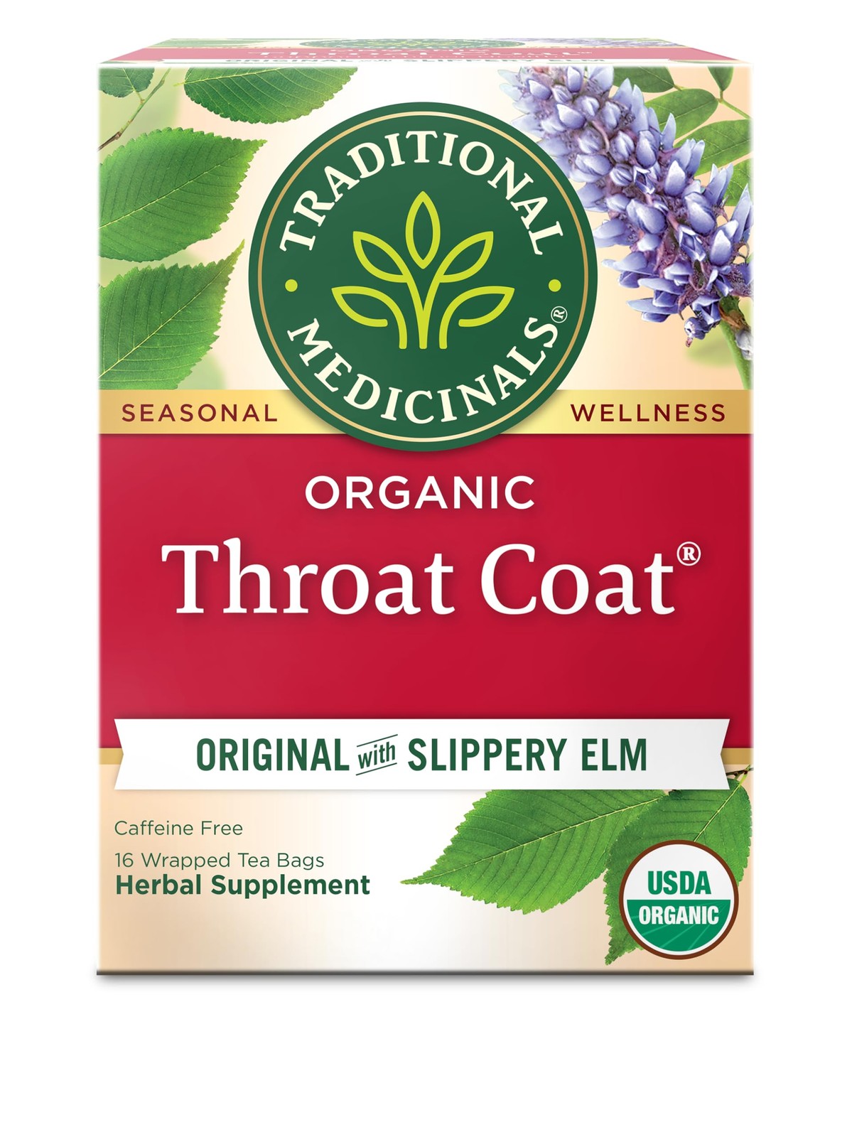 Traditional Medicinals Organic, Throat Coat Tea, Original Pack of 1, No Color