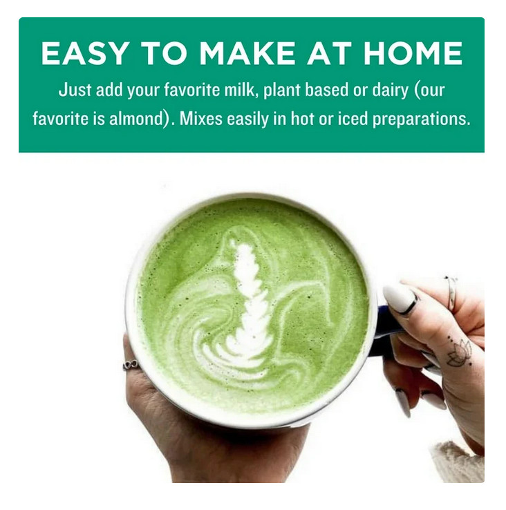 Jade Leaf Matcha, Organic Japanese Matcha Latte Mix, Powdered Tea, 3.5 Oz