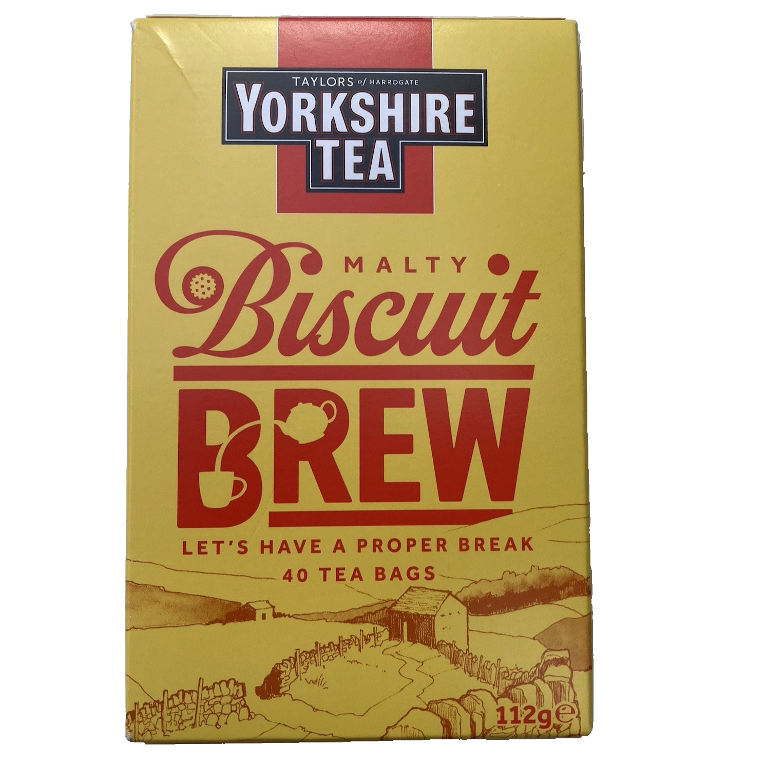 Taylors of Harrogate Biscuit 40 Tea Bags Tastes Like Tea & Biscuits, 112 g