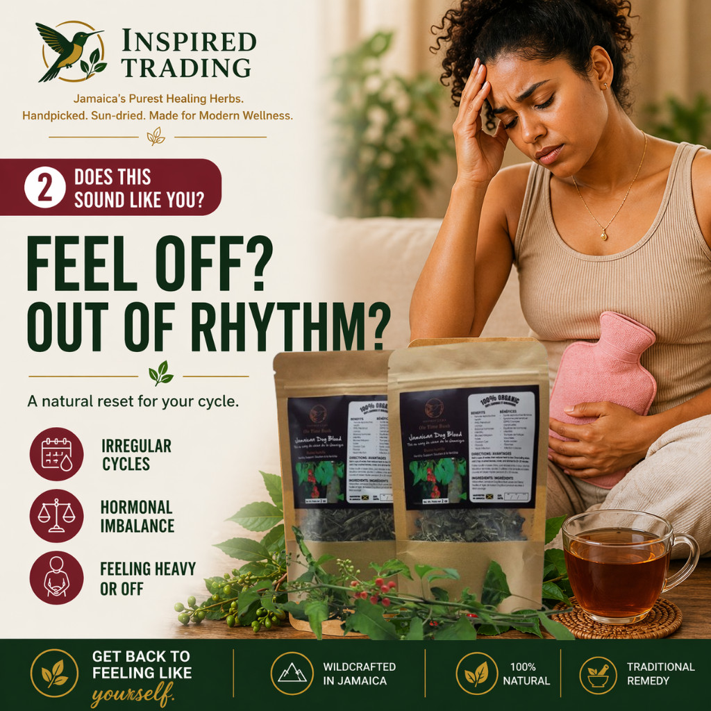 Jamaican Dog Blood Tea 2 Pack Fertility TTC Womb Wellness | Wildcrafted Portland
