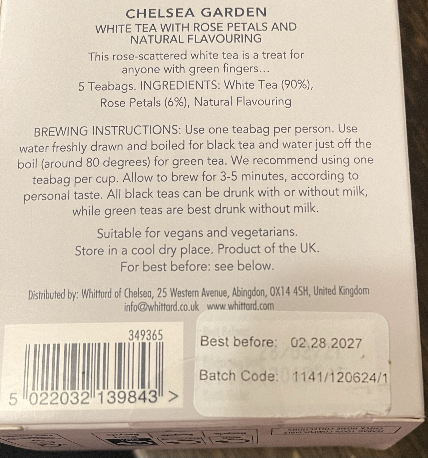 Whittard Chelsea 1886 Taste of Tea Gift Set