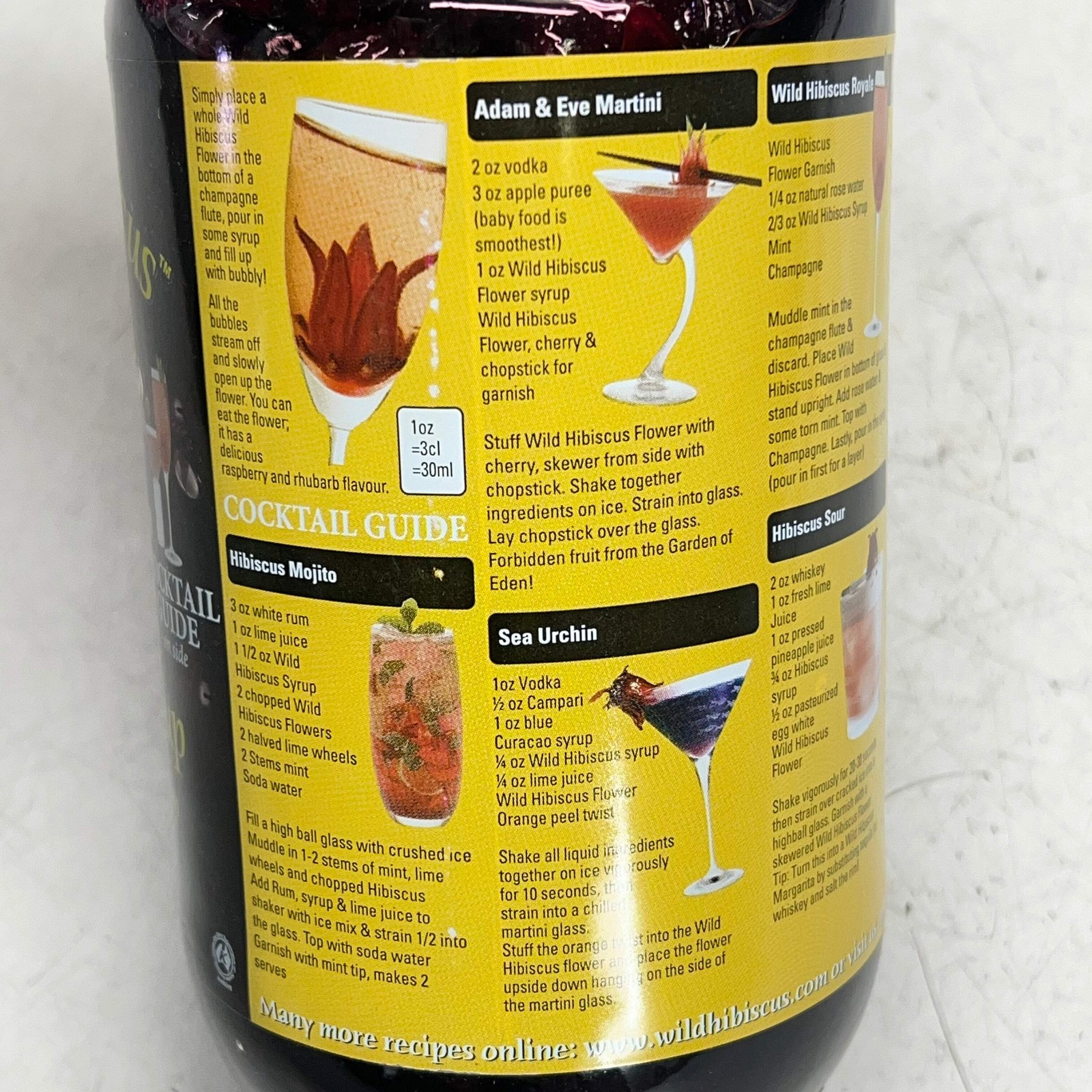 WILD HIBISCUS FLOWER (50 FLOWERS) Wild Hibiscus Flowers In Syrup 2.5lb BB 06/29