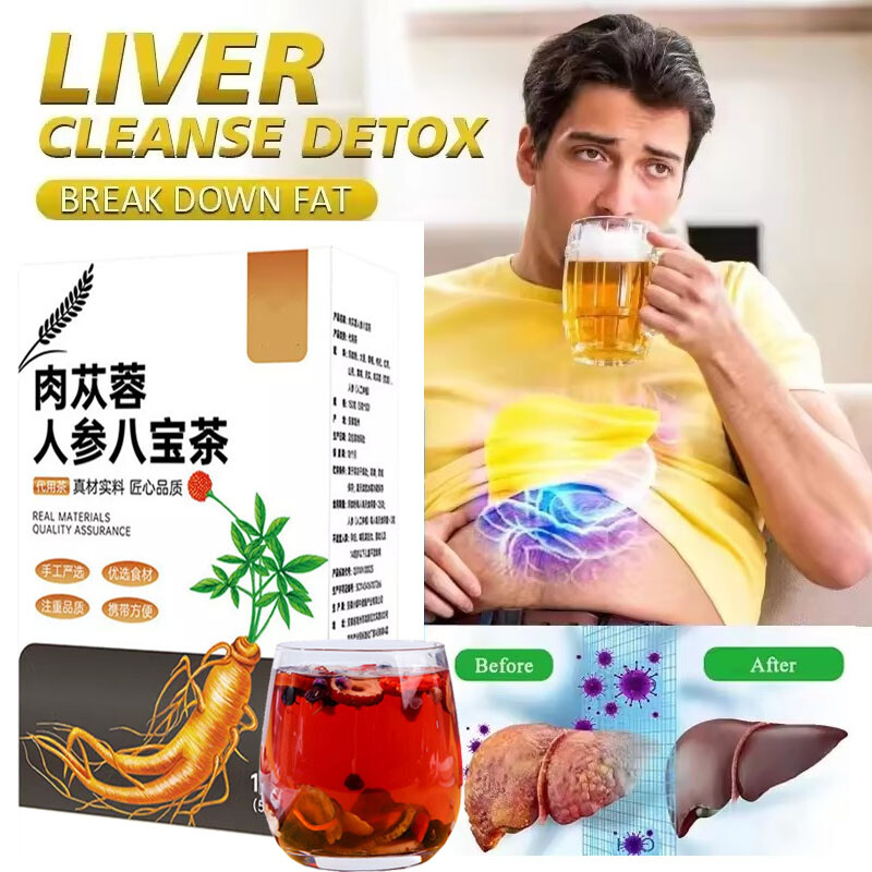 30Bags Liver,Kidney & Pancrea Herbal Compound Detox & Cleanse Herbal Ginseng Tea