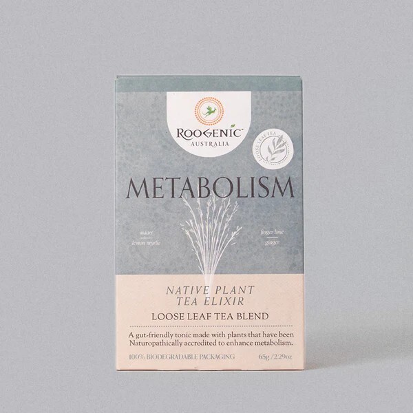 Roogenic Australia Metabolism Native Plant Tea Elixir Loose Leaf Tea Blend 65g