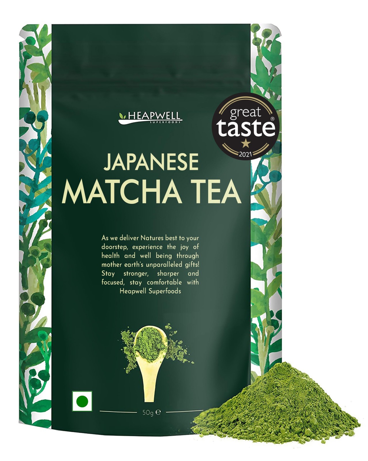 Heapwell Superfoods Japanese Matcha Green Tea 50g | Shizuoka Japan Origin
